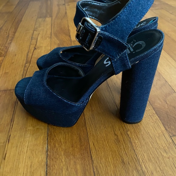 Denim platform Sam Edelman booties - Picture 2 of 5